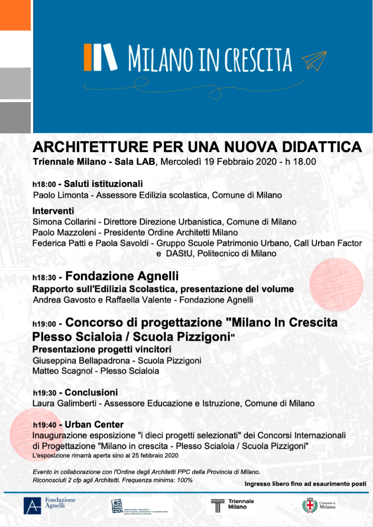 Milano in Crescita - Concorso Internazionale di Progettazione Scuola Pizzigoni